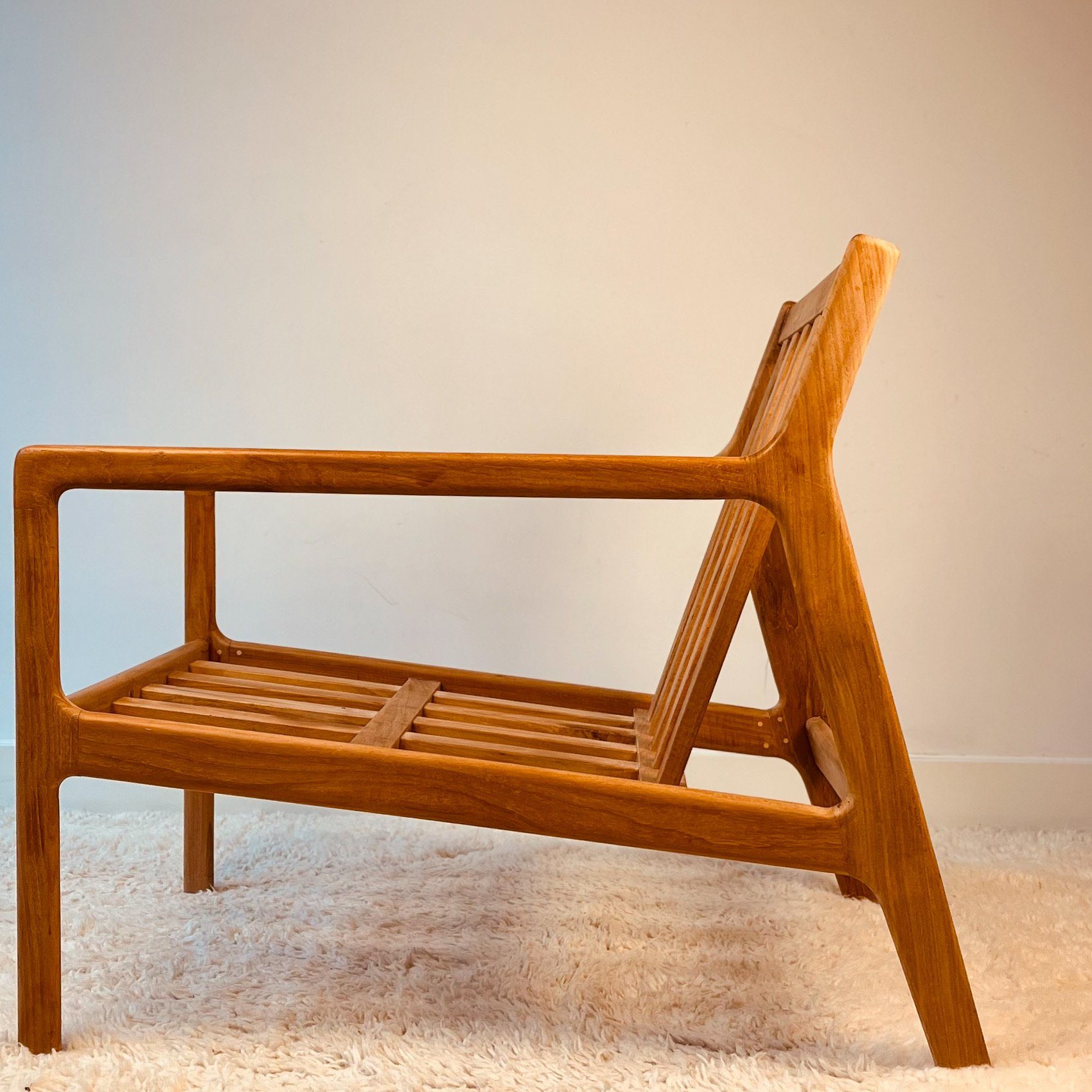 Teak houten stoel